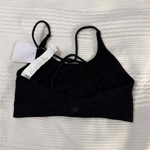 Fabletics Black Ribbed Bra - Picture 3 of 4